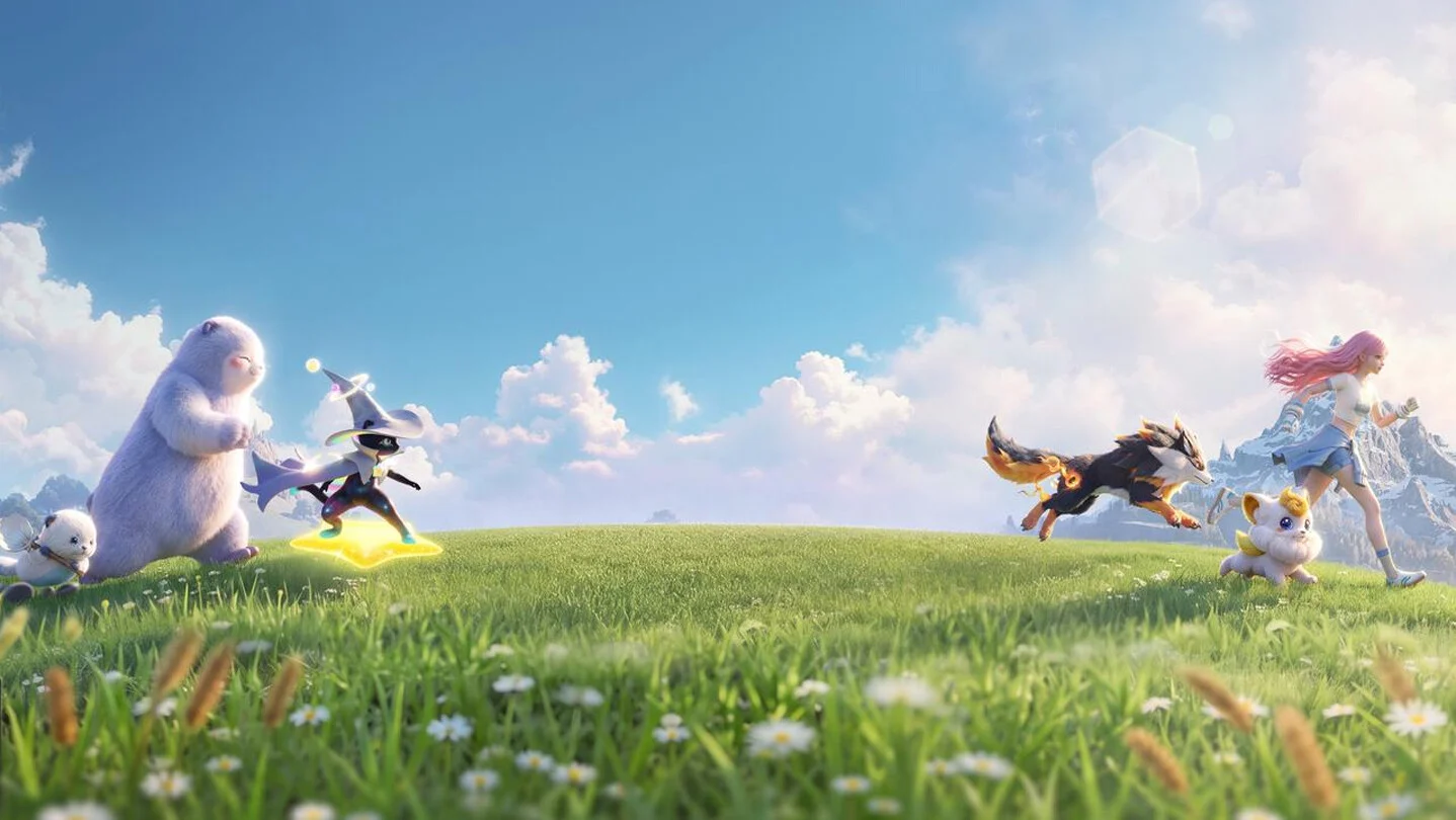Aniimo — an open-world creature-catching adventure with companions across the grasslands of Idyll.